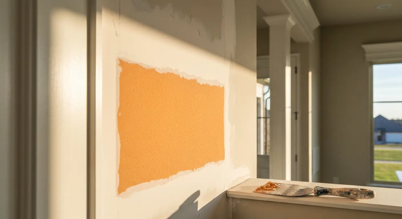 Smooth, seamless drywall patch after repair work