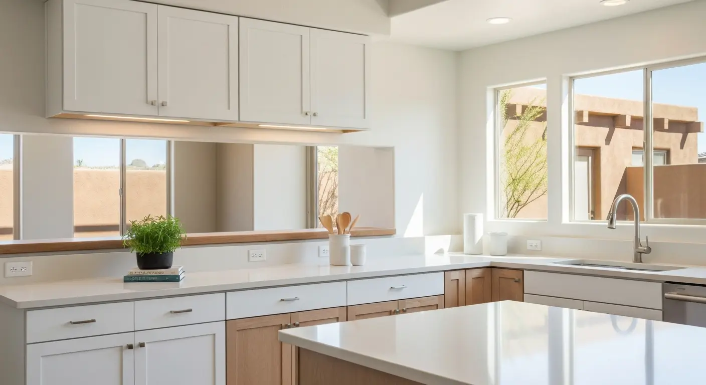 Kitchen cabinet and countertop installation