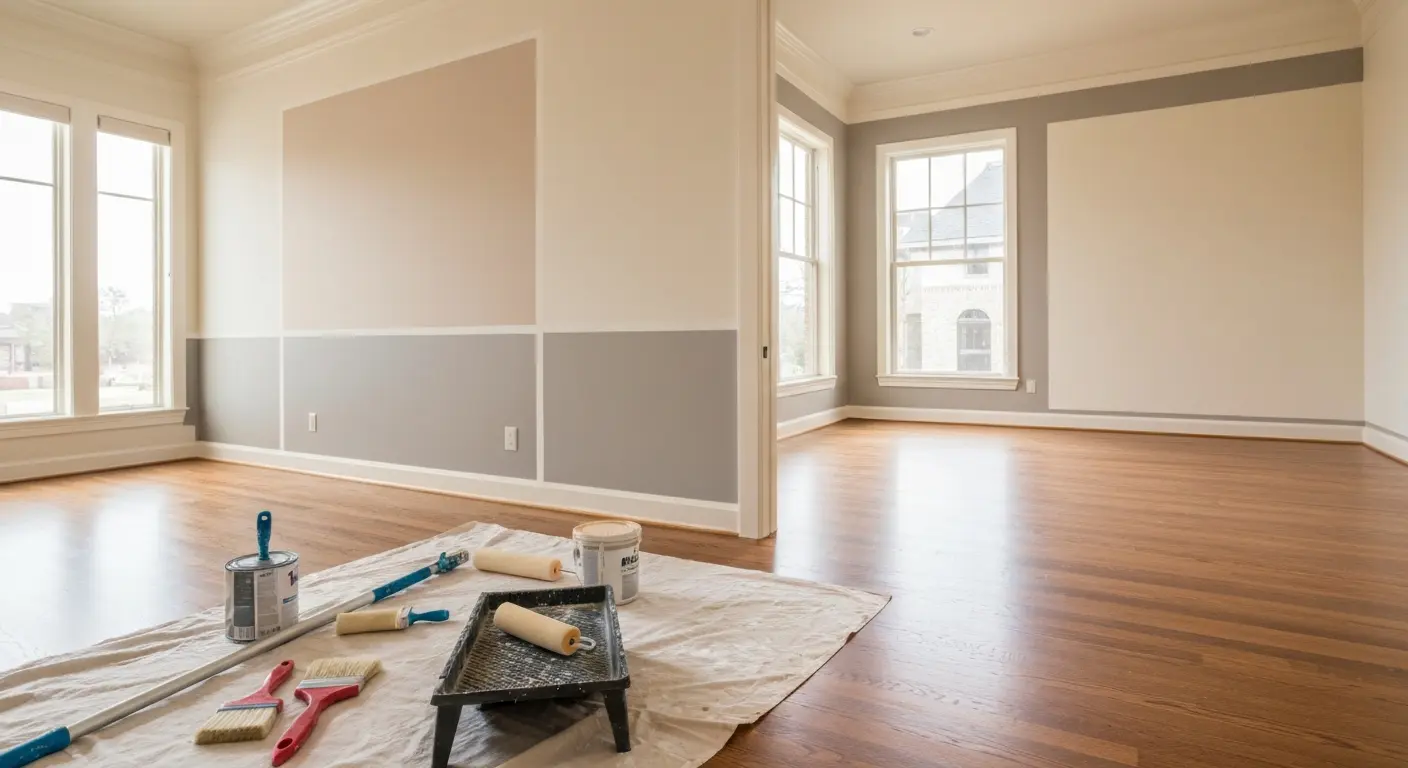 Interior room painting project