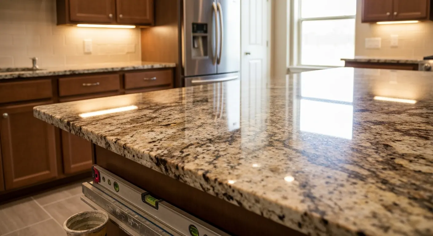 Granite countertop installation