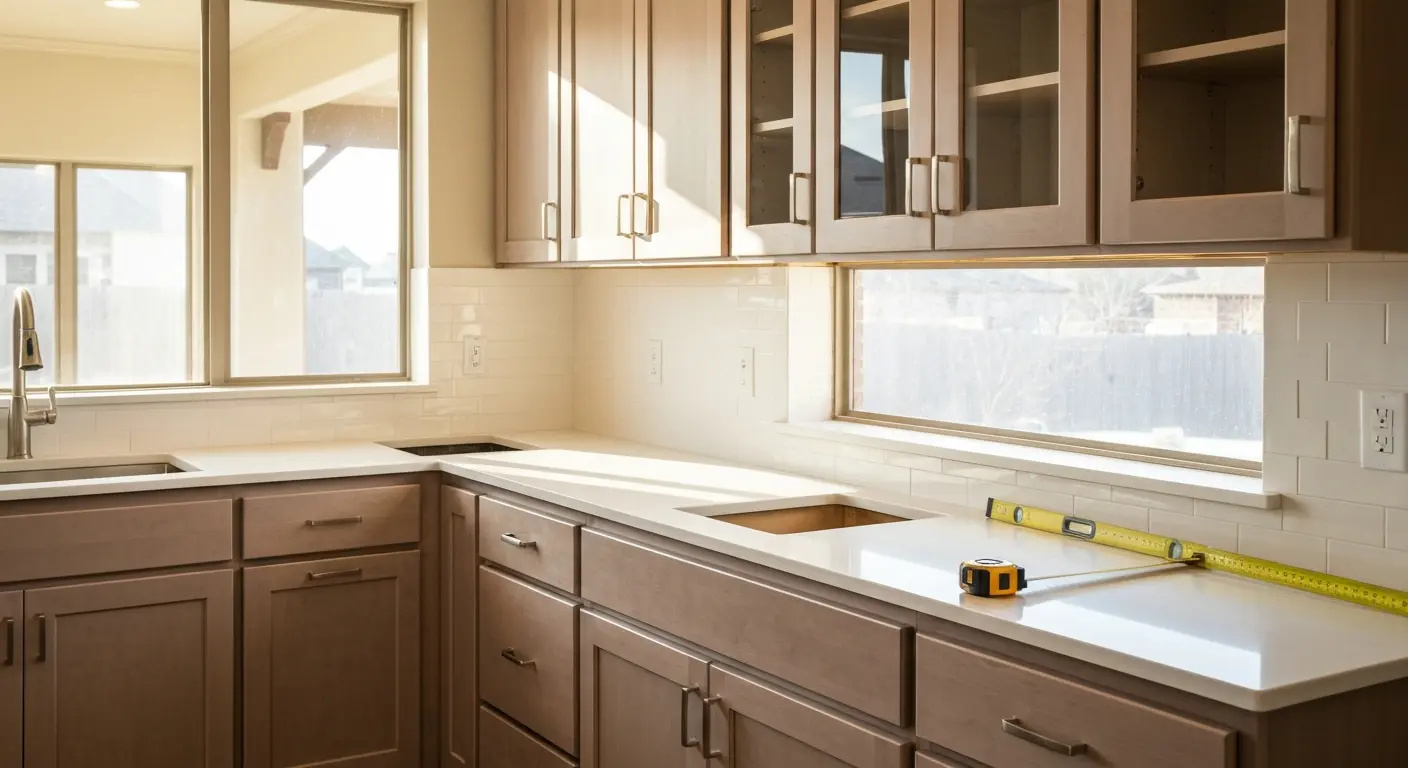 Kitchen remodel with new cabinets