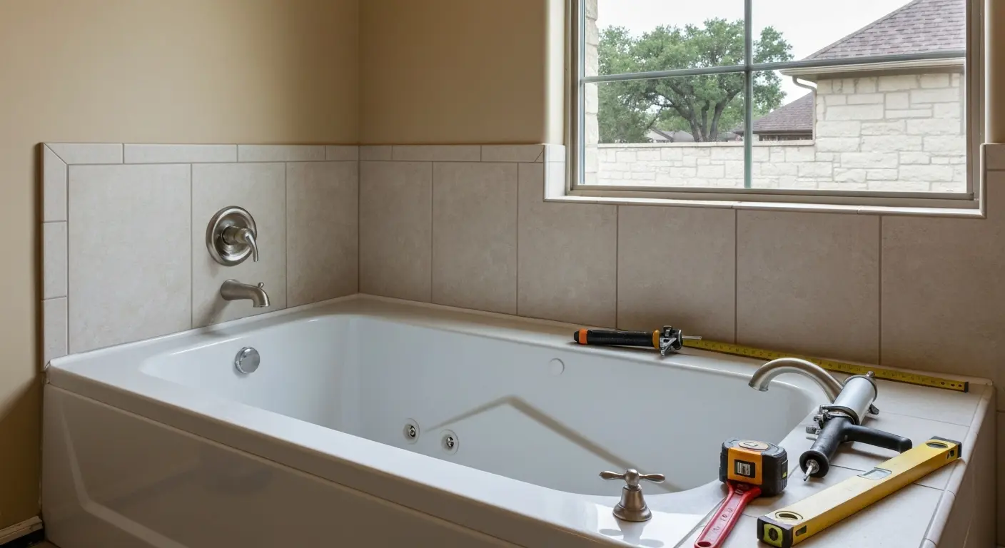 New bathtub installation