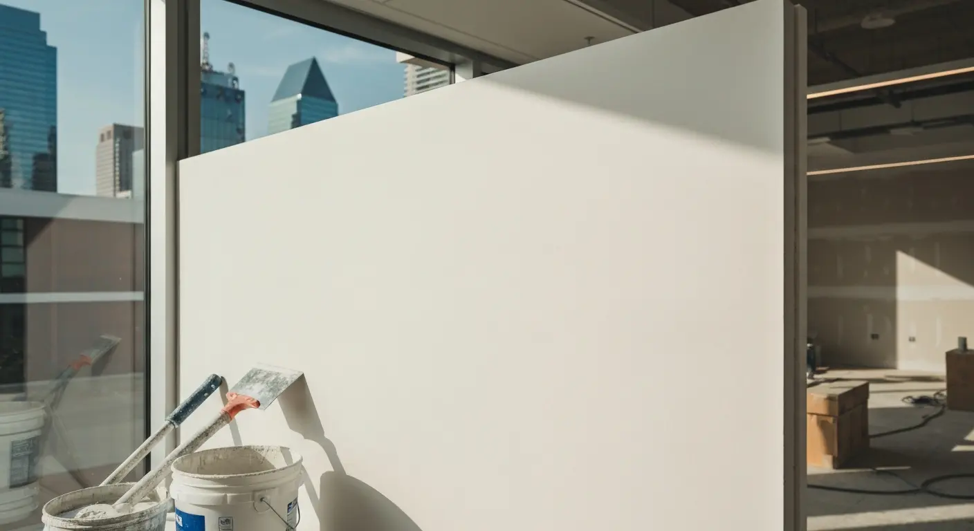 Smooth drywall finish