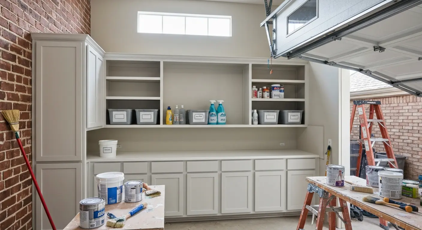 Laundry room and garage cabinet painting