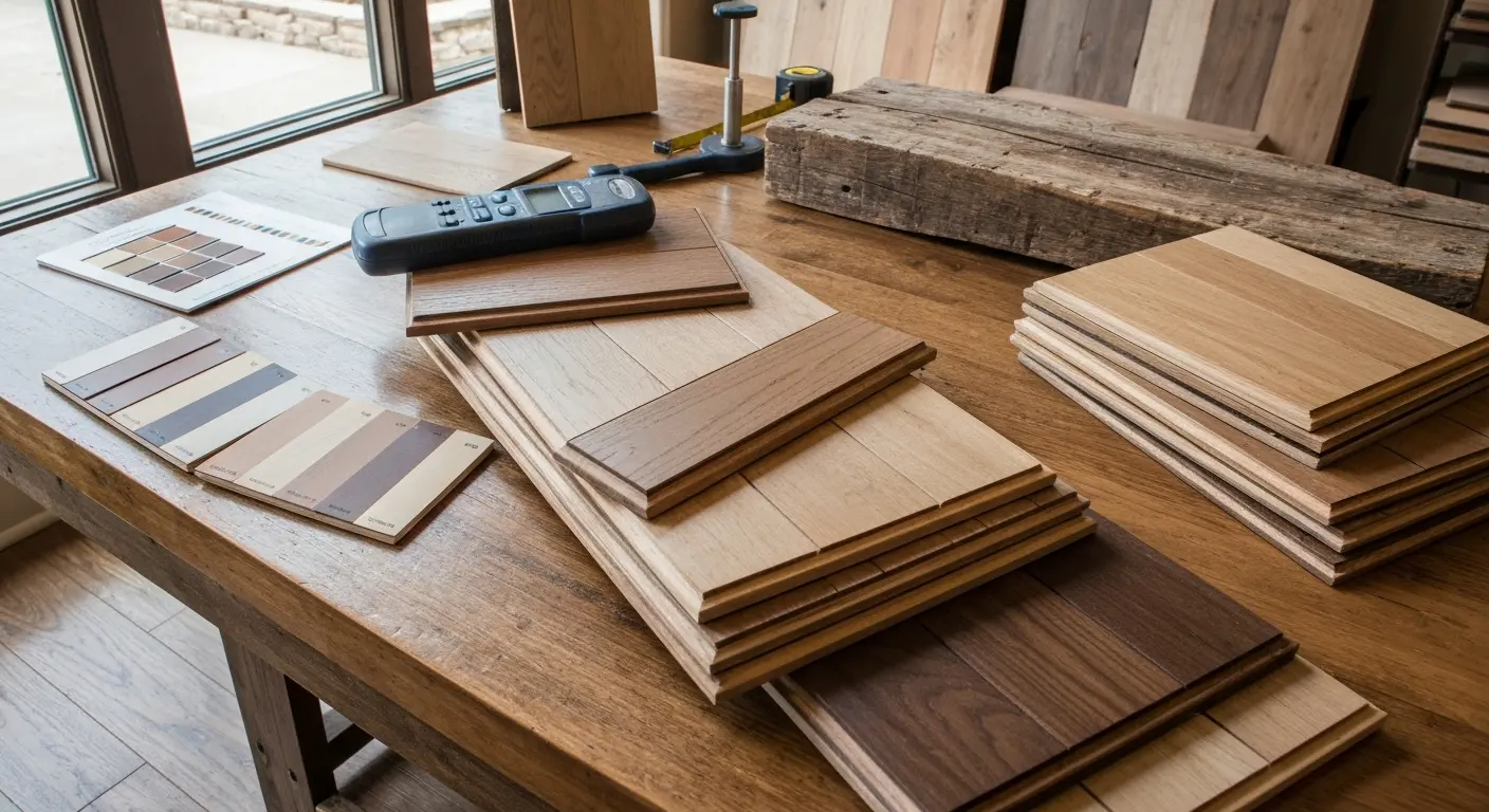 Flooring material selection in Aubrey