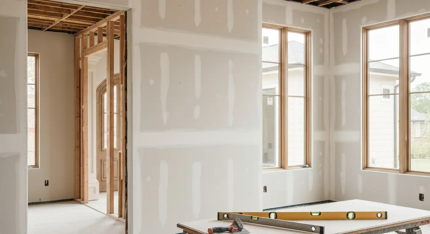 Interior wall and drywall work