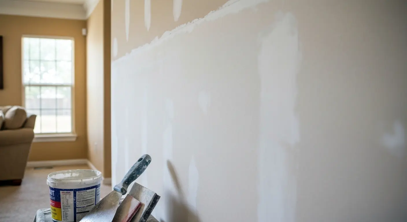 Drywall repair work
