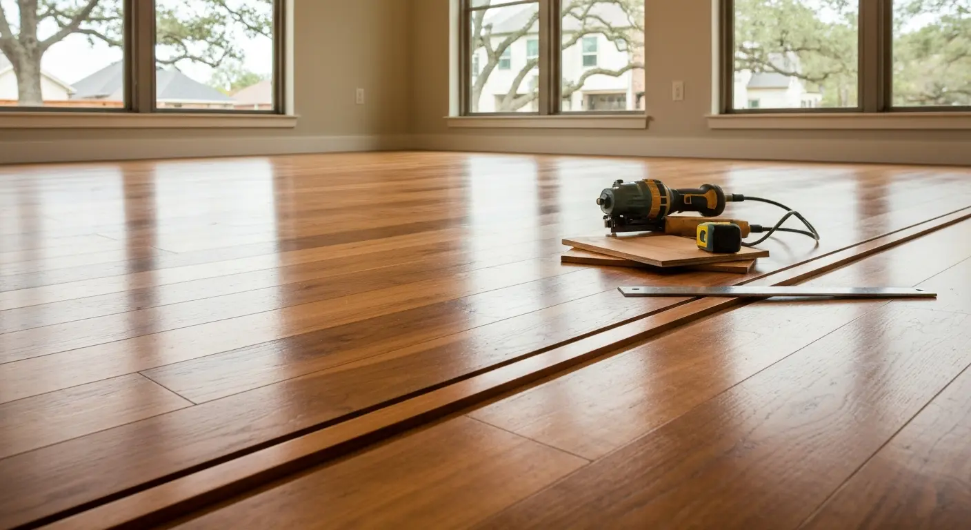 Engineered wood flooring project
