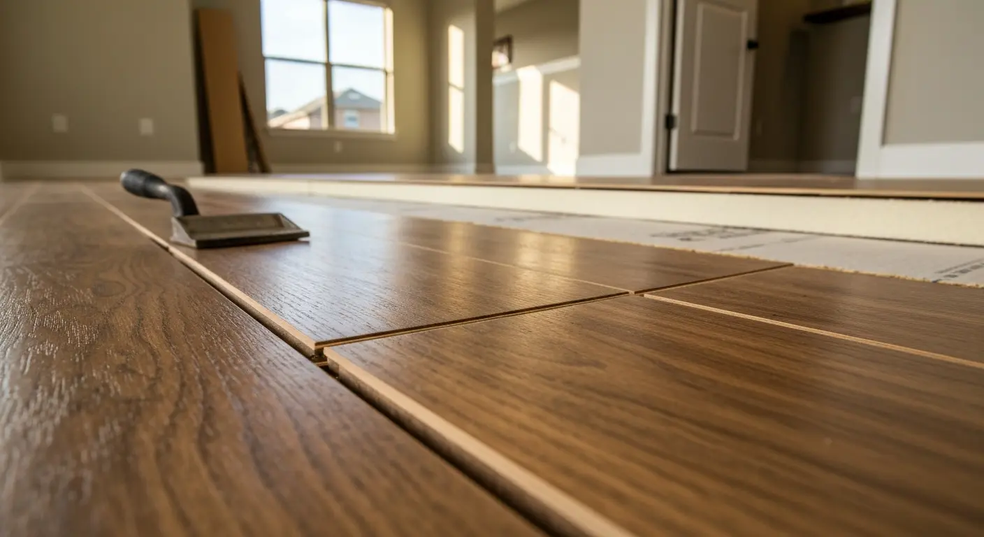 Laminate flooring installation