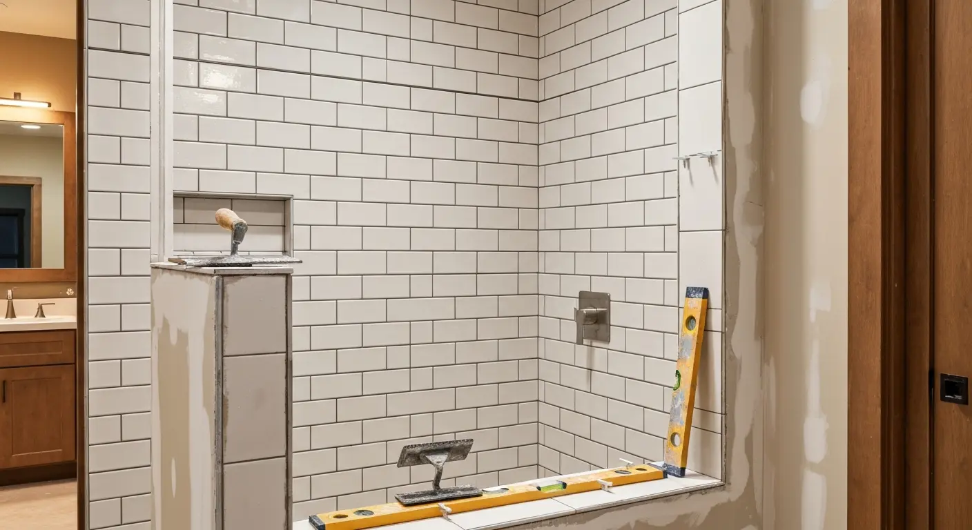 Bathroom tile installation downtown