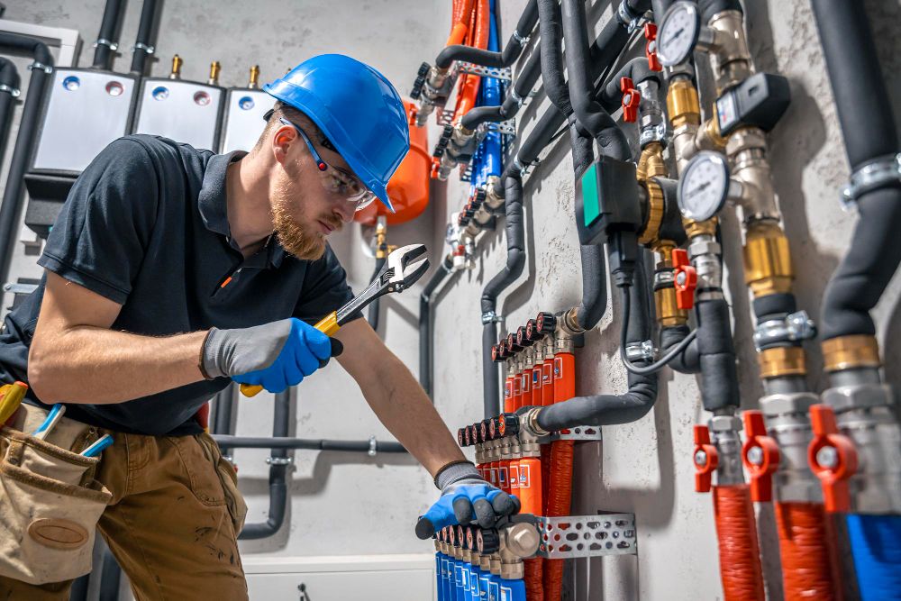 Score OS plumber repairing pipes