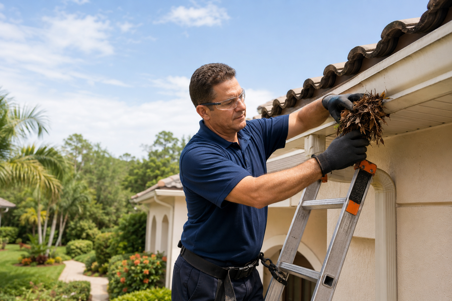 Professional gutter cleaning service in Gainesville, Florida