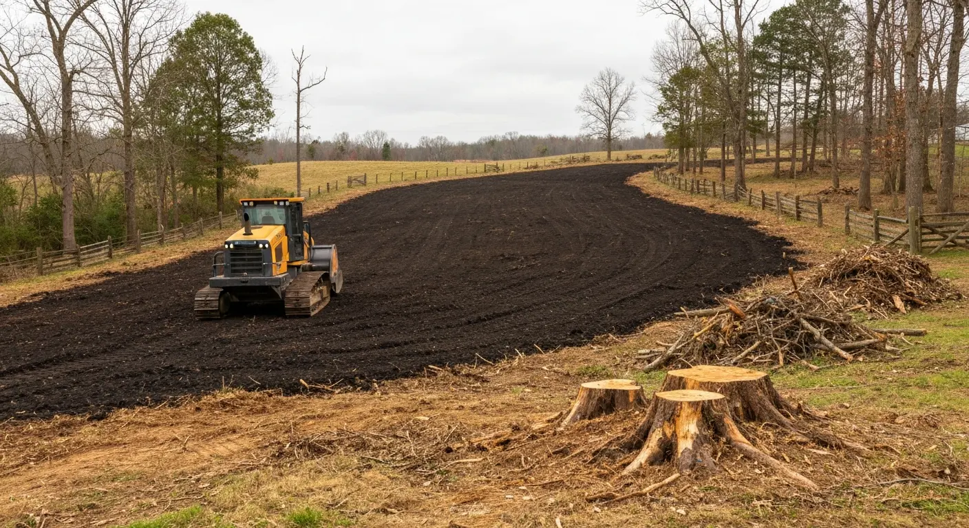 Lot clearing and forestry mulching