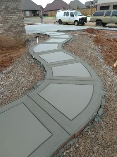 Concrete steps in Lincoln, Nebraska