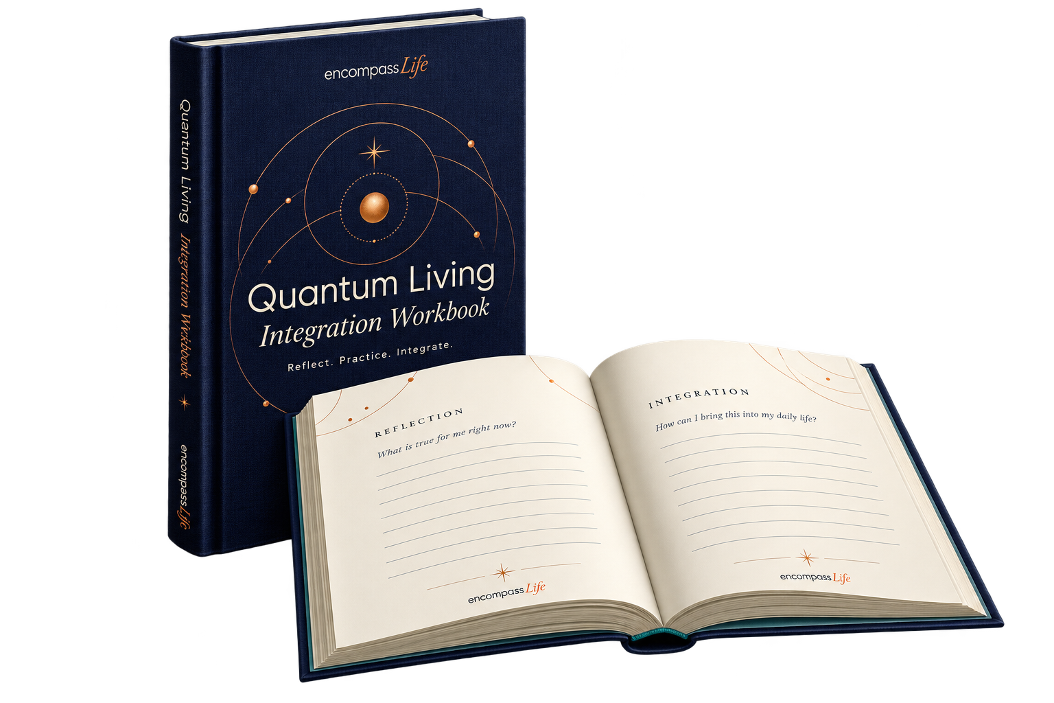 Quantum Living Integration Workbook premium resource mockup