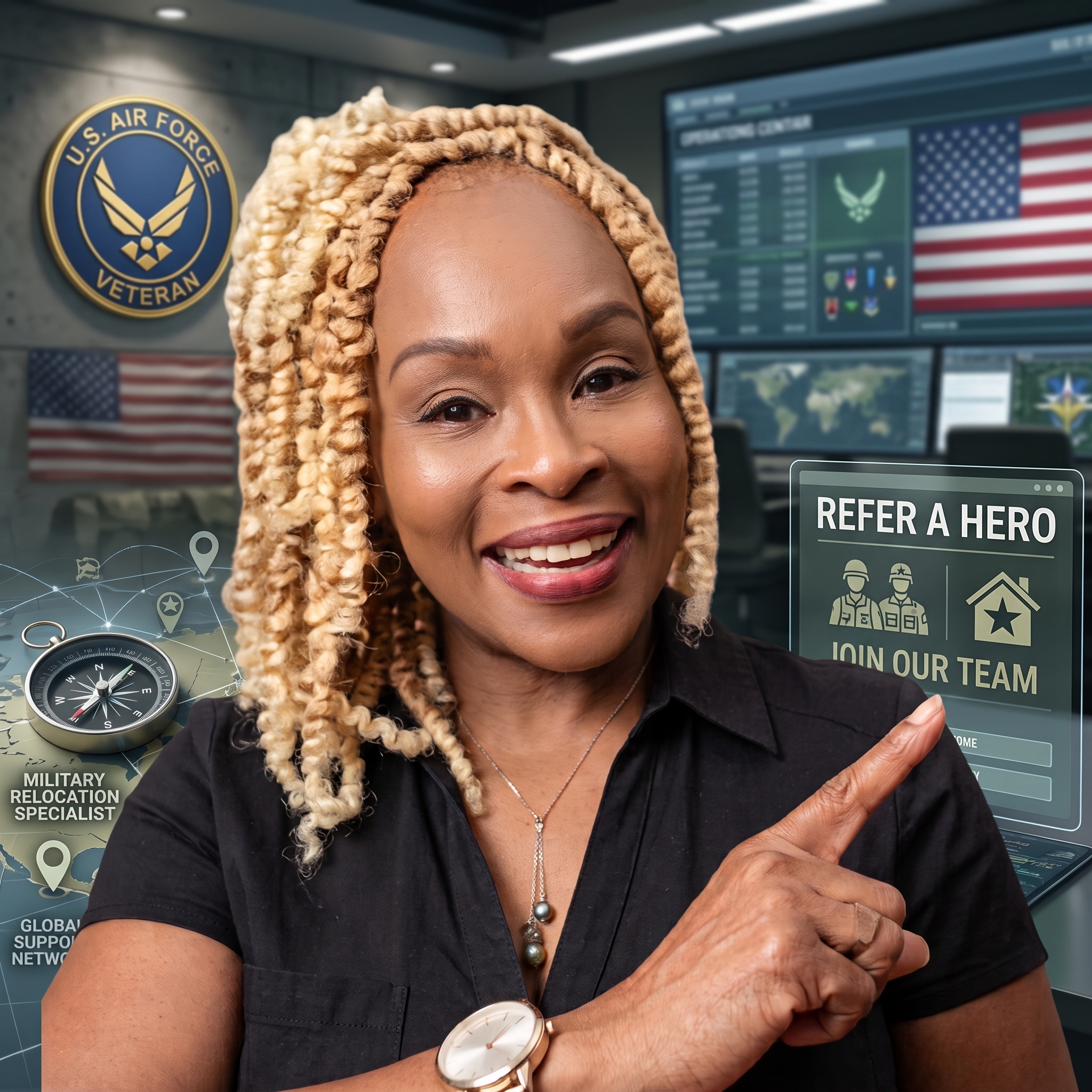 Sondretta Green, Tennessee and Mississippi Realtor and retired U.S. Air Force veteran
