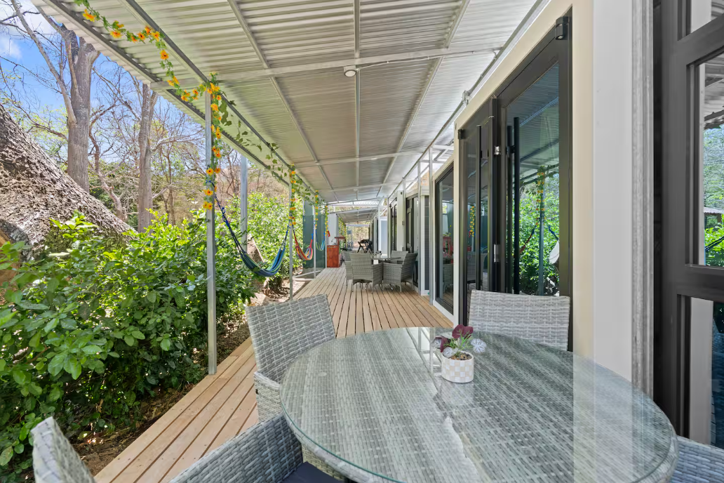 Exterior view of the shared terrace