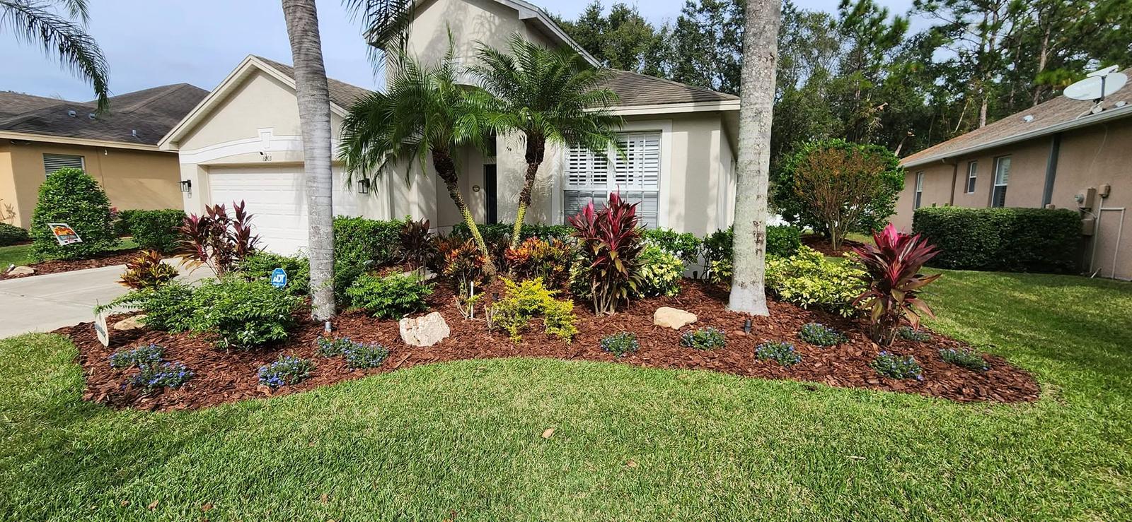 Landscape design front of house