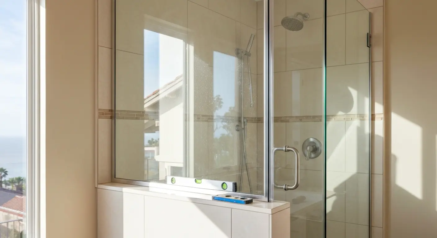 Shower enclosure installation