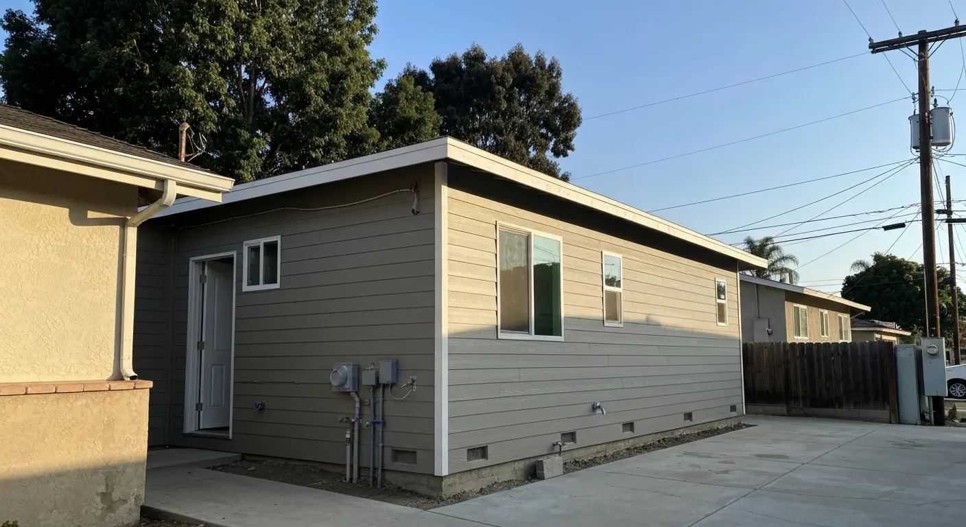 Attached ADU construction