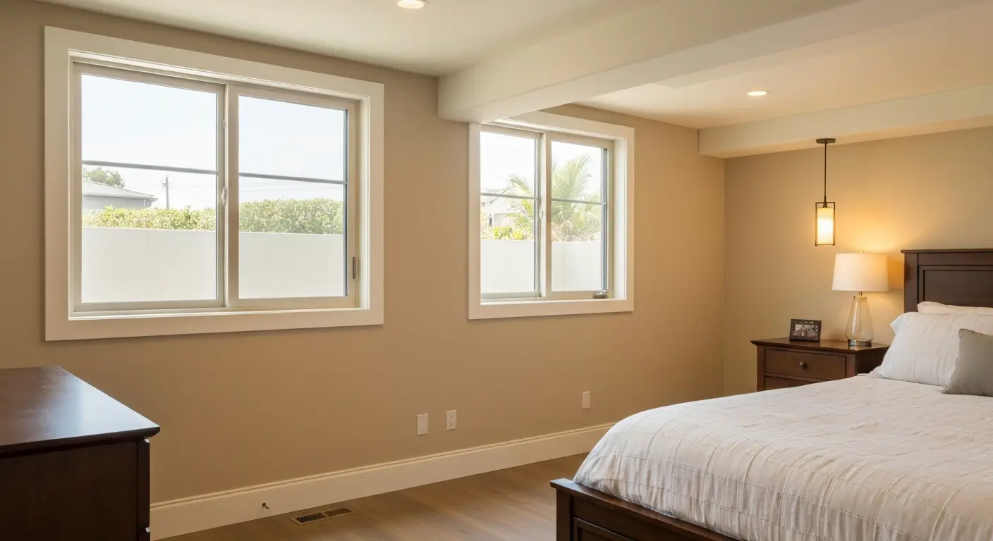 Basement bedroom suite