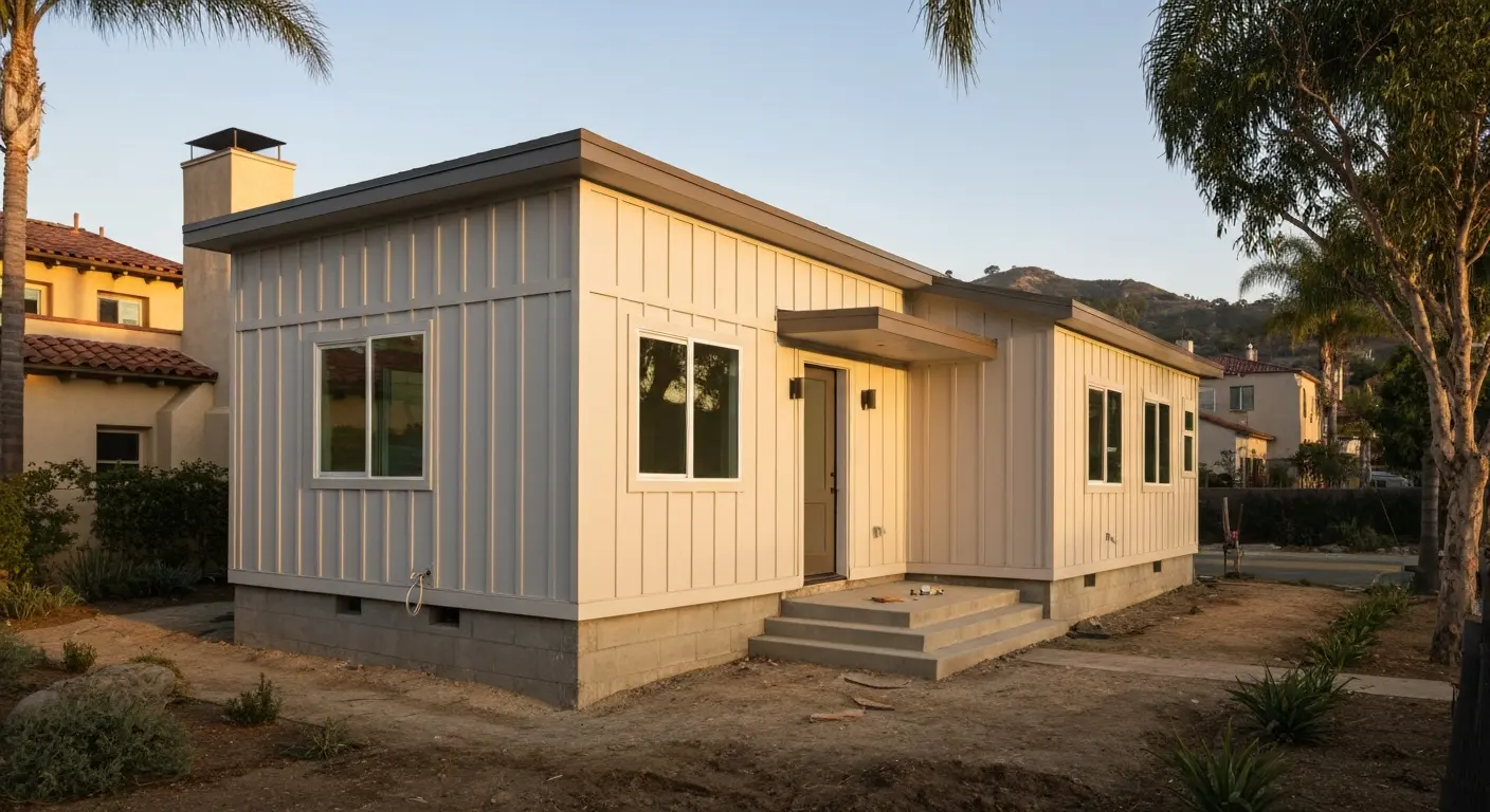 Detached ADU construction