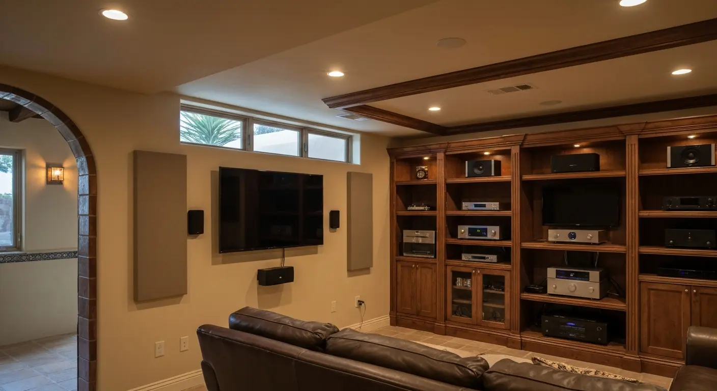 Basement recreation room