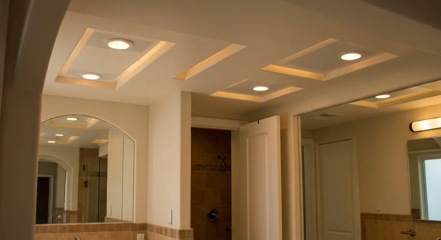 Overhead lighting installation