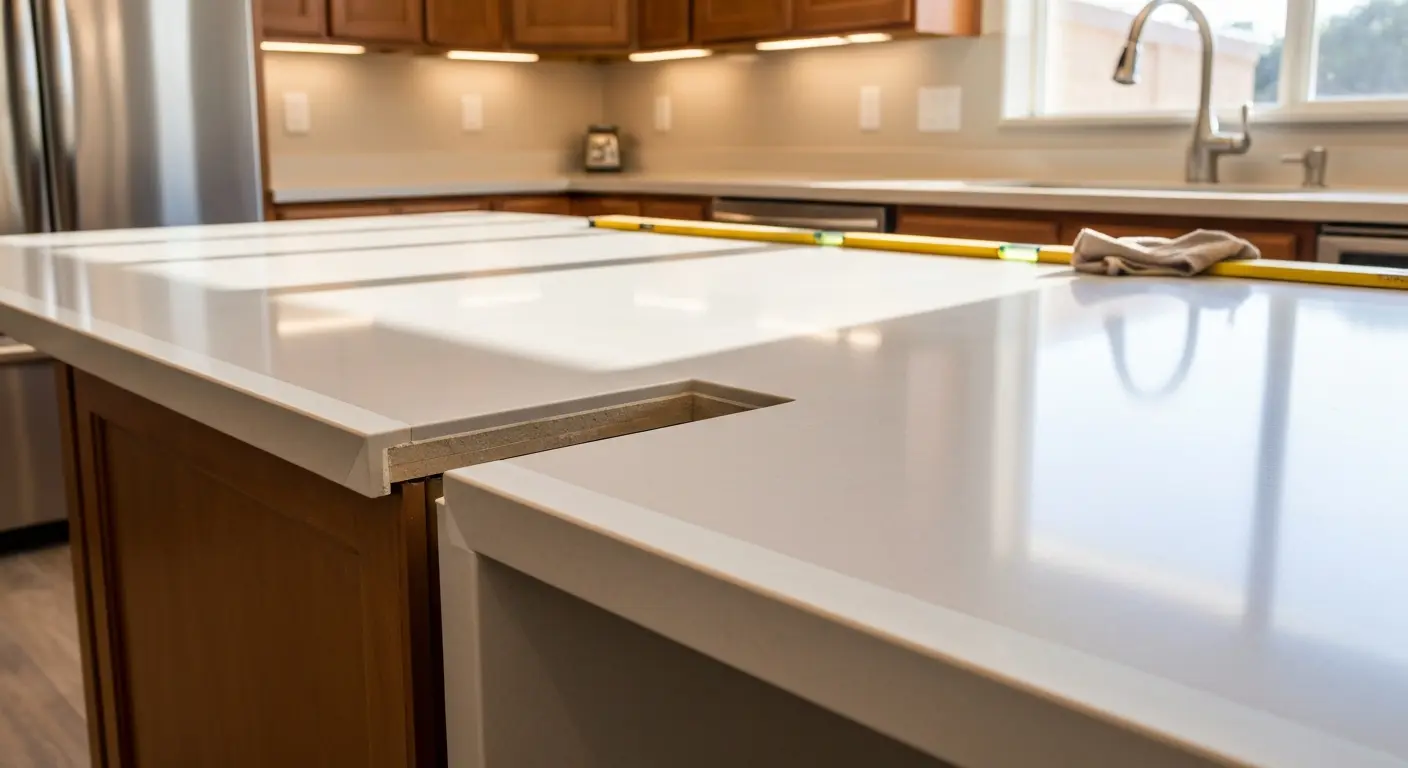 Laminate countertop surface