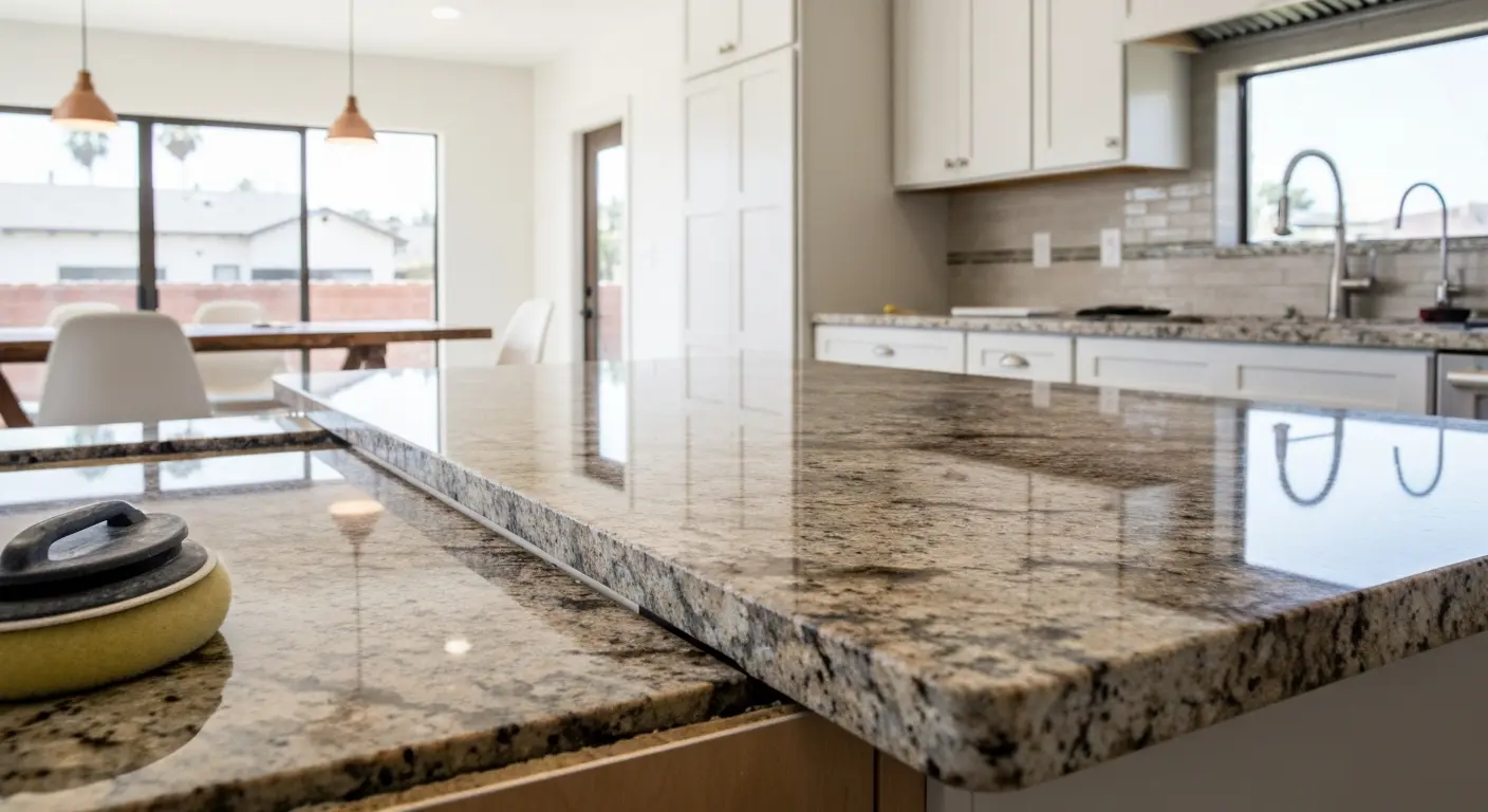 Granite countertop installation