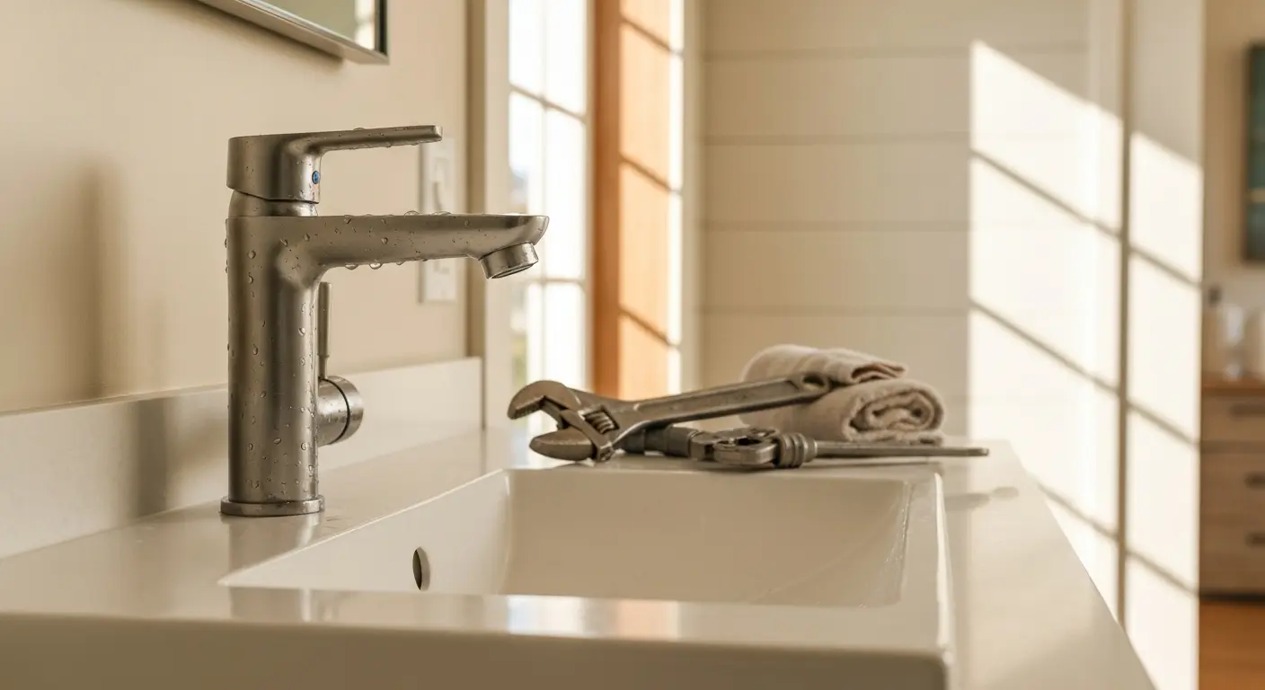 Faucet and sink connection