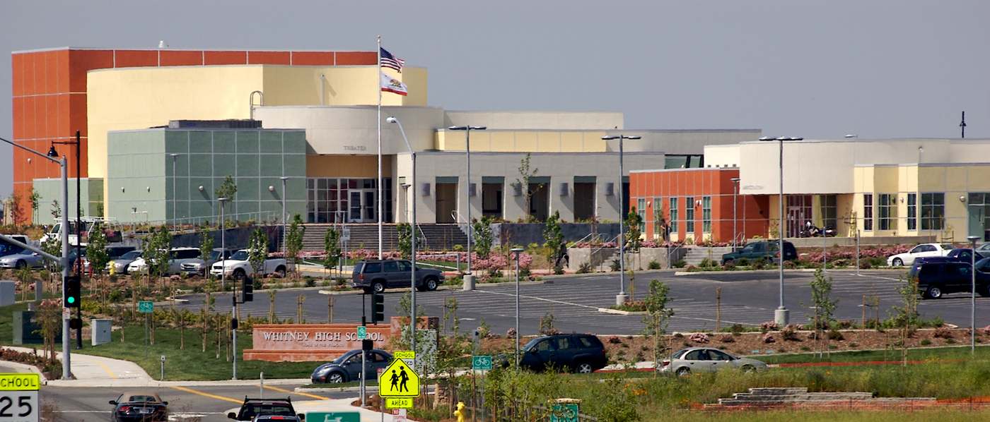 Whitney High School from Wildcat Boulevard, Rocklin