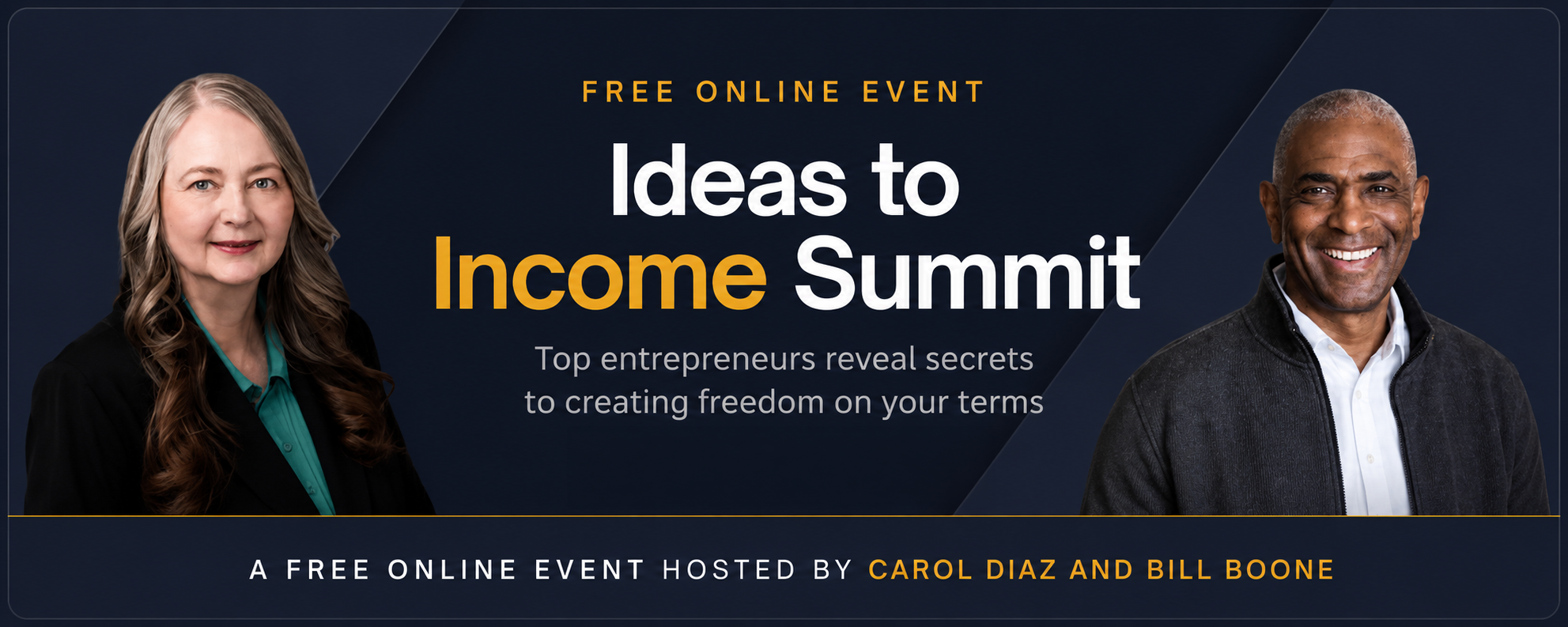 Ideas to Income Summit Banner