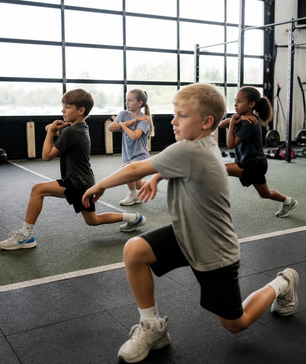 Children workout training