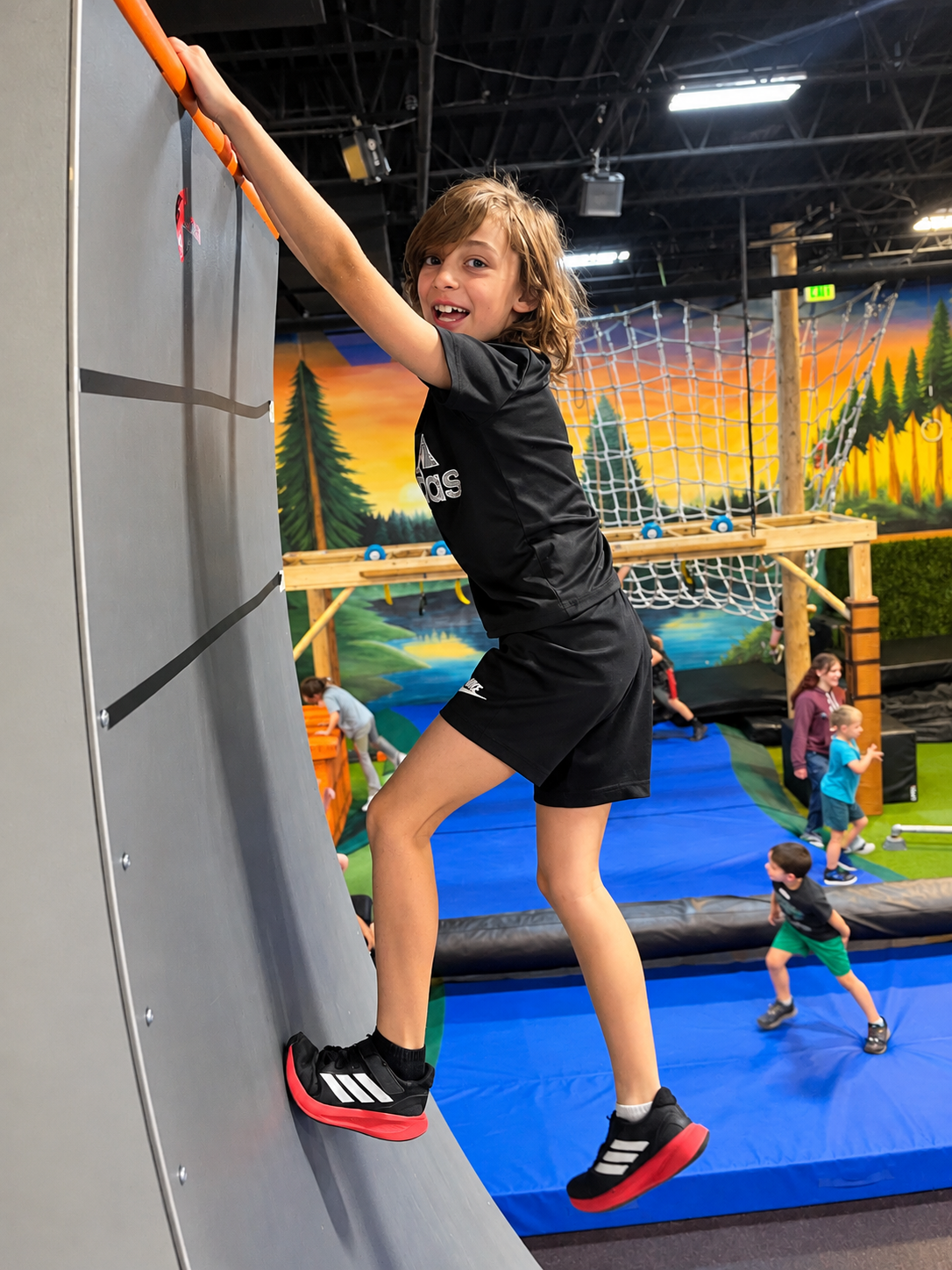 Children enjoying an active adventure at camp