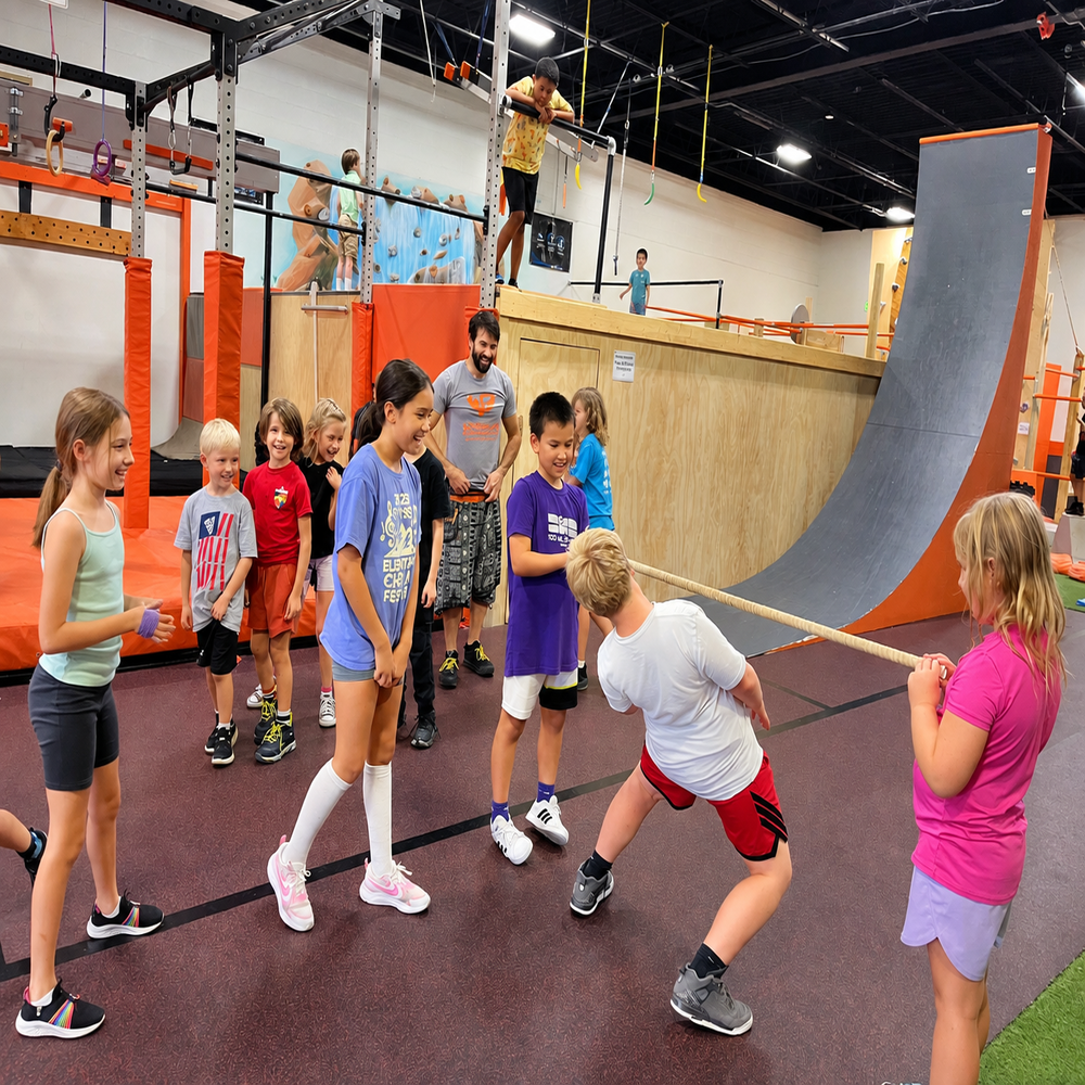 Children enjoying camp activities