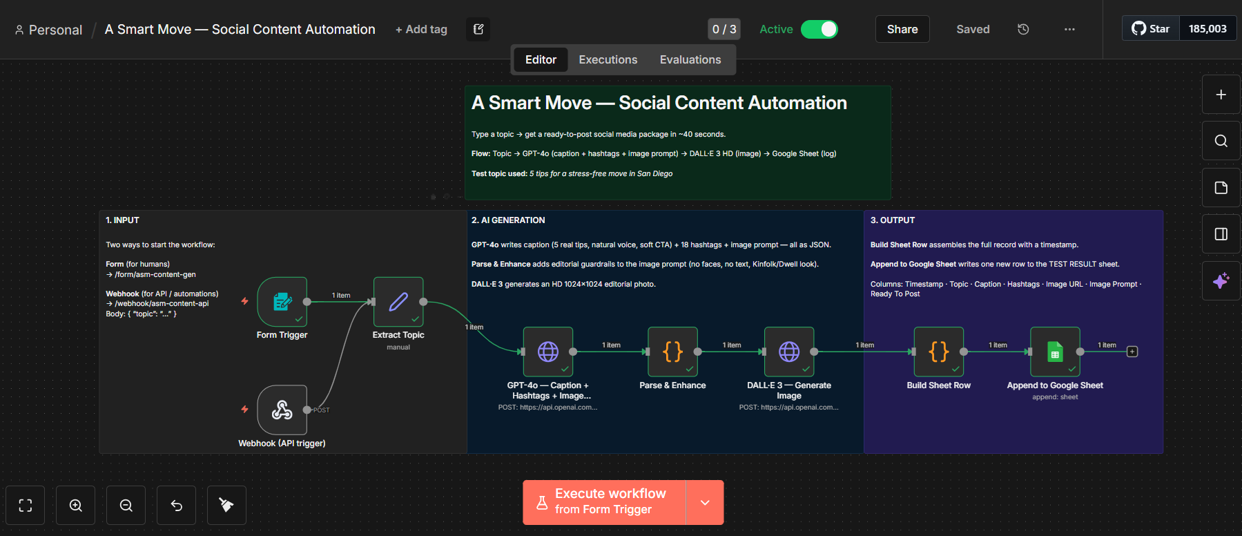 A Smart Move — Social Content Automation overview