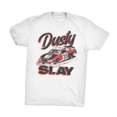 Dusty Slay White Racing Tee