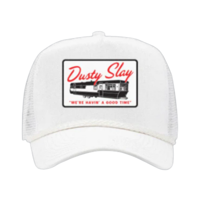 Mobile Home Trucker Hat - White