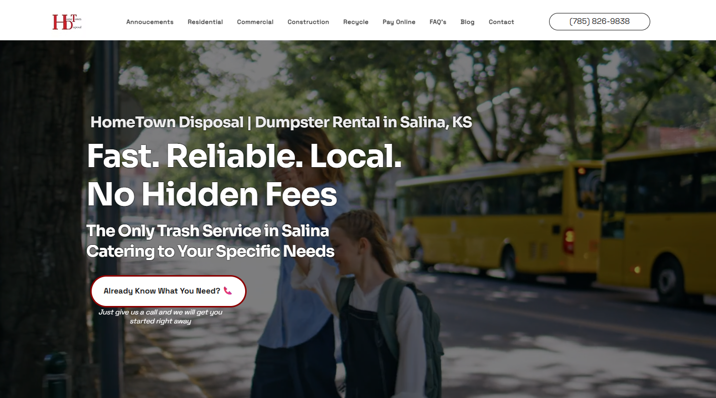 Hometown Disposal Website