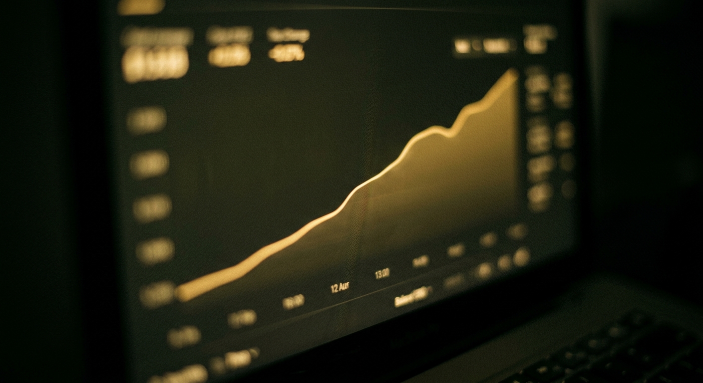 Website leads and traffic growth chart trending upward after a ProLuxe Digital rebuild