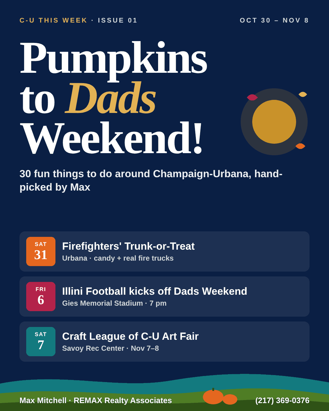 Things to Do in Champaign-Urbana This Week | Oct 30 – Nov 8