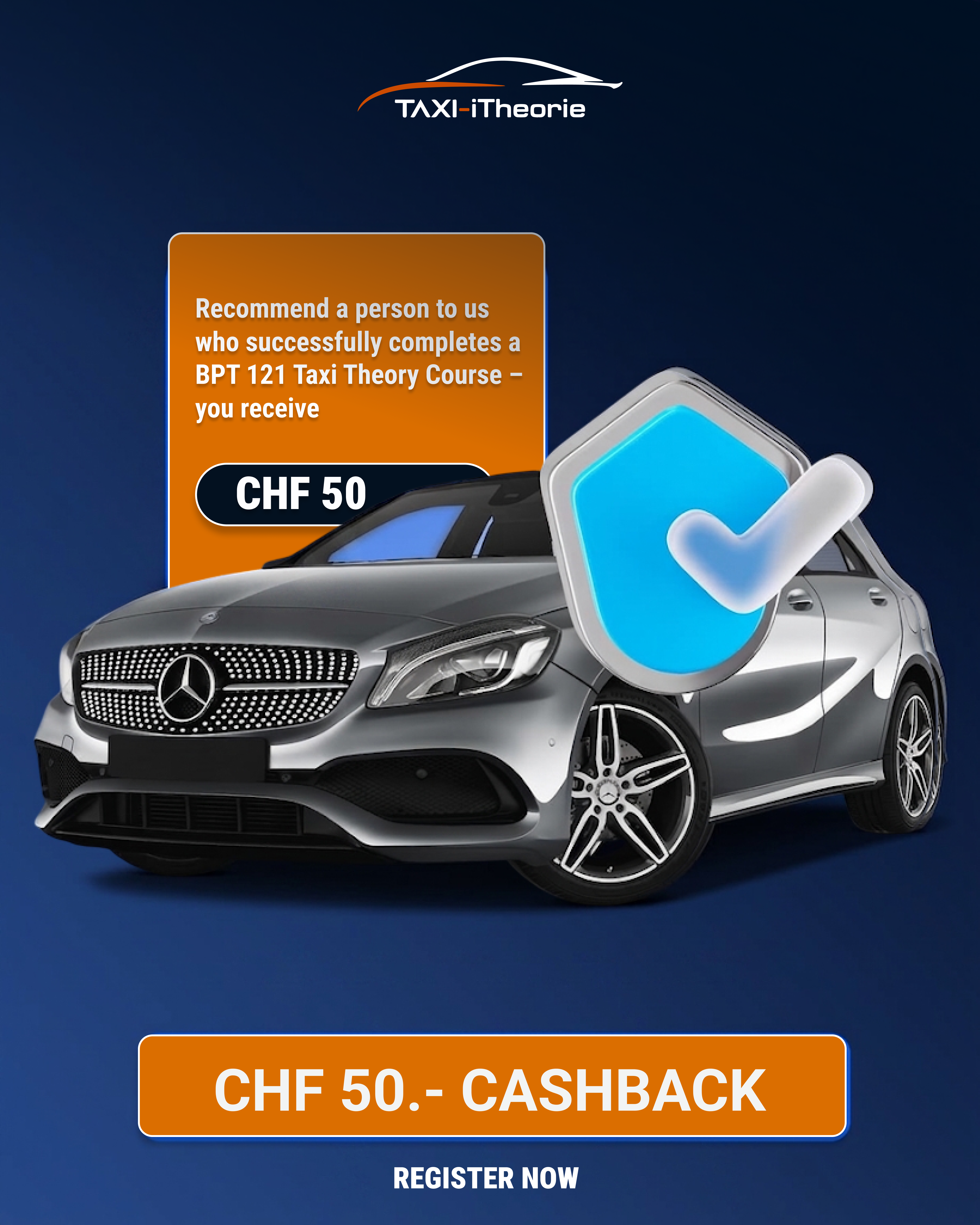 CHF 50 cashback for every successful referral