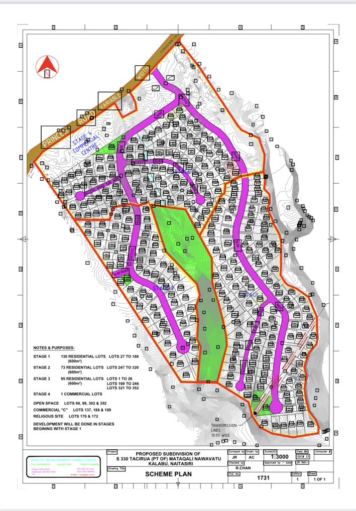 Waisasa subdivision plan