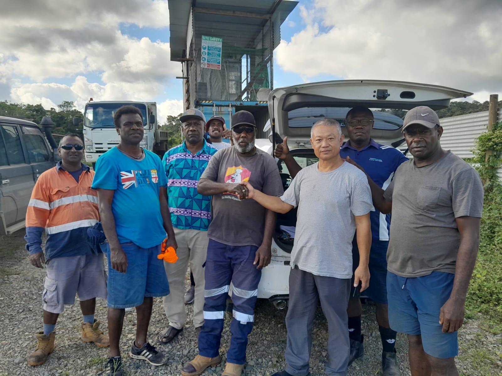 Taking possession of the Naqali quarry
