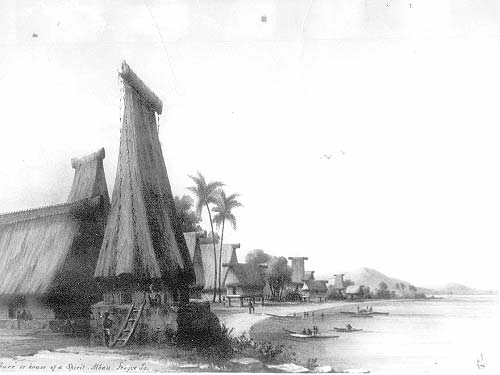 Bure Kalou, Bau spirit house, circa 1849