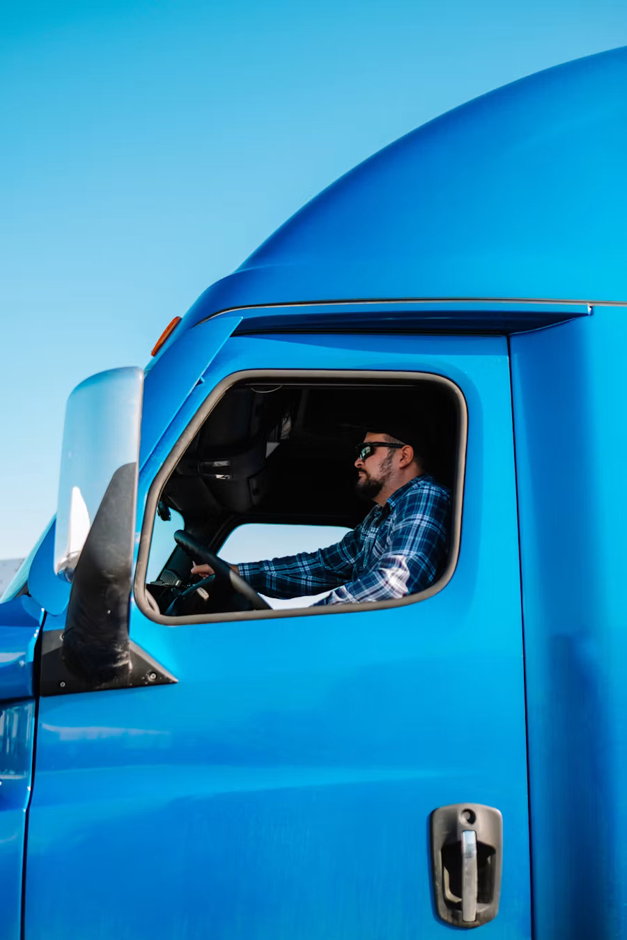 Driver at the wheel
