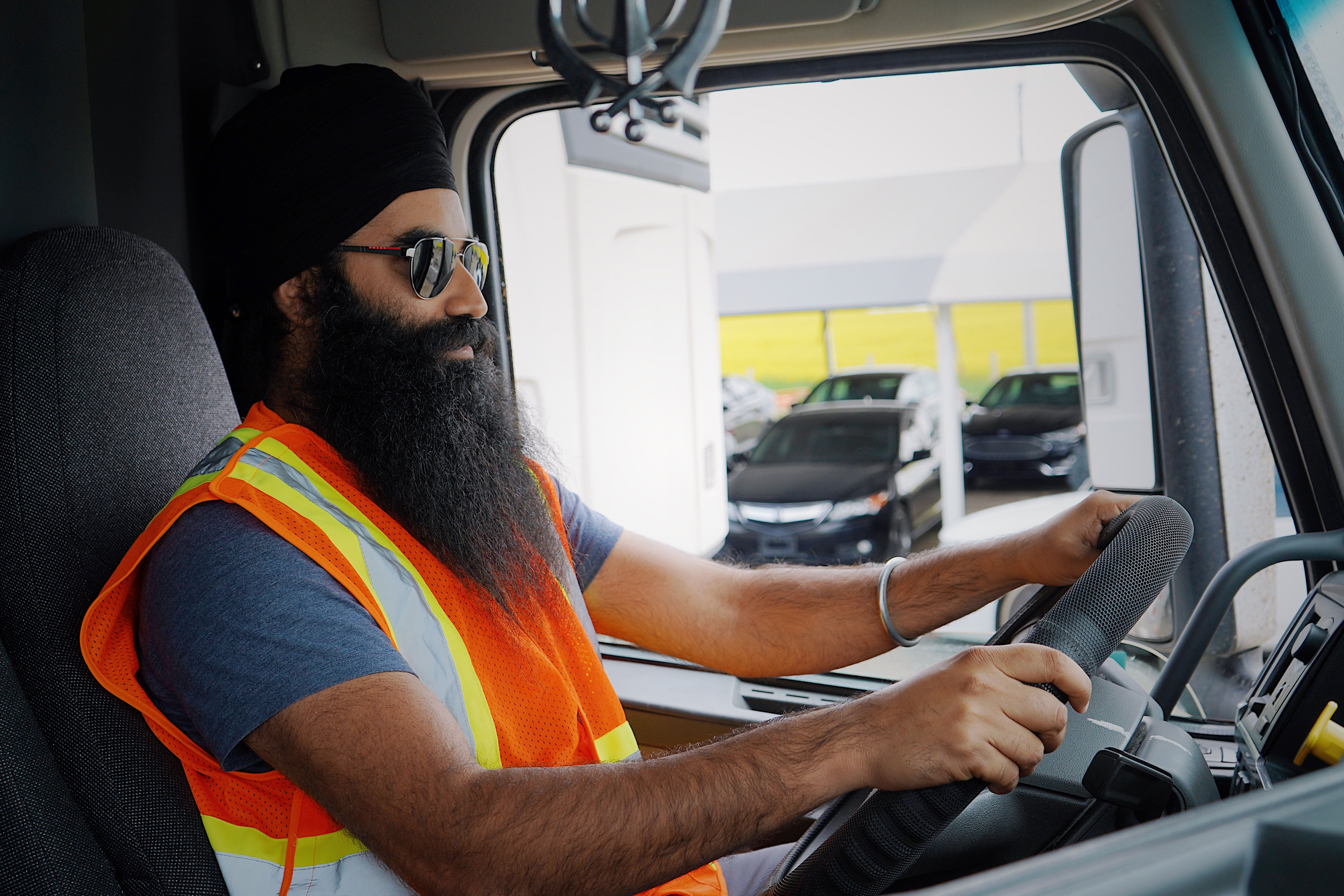 CDL‑A driver in the cab