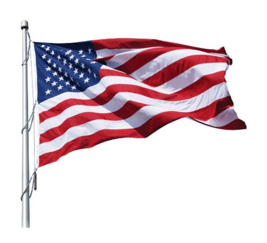 American flag on a flagpole