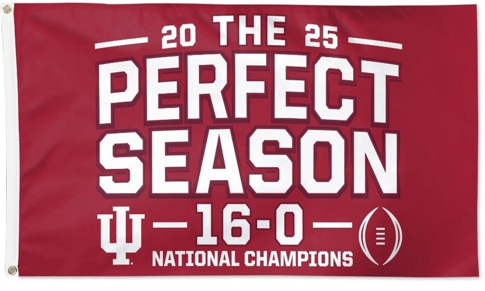 Indiana University 2025 Perfect Season flag
